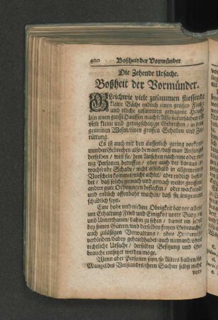 Die Zehende Ursache. Boßheit der Vormünder.