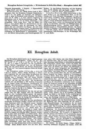 XII. Herzogthum Anhalt