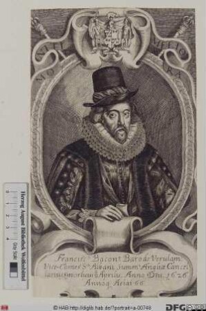 Bildnis Francis Bacon, 1618 baron Verulam, 1620 viscount St. Albans