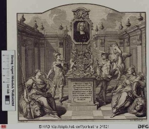 Bildnis Friedrich Carl (Reichsfrhr., 1701 Reichsgraf von Schönborn), 1729-46 Fürstbischof von Würzburg und Bamberg