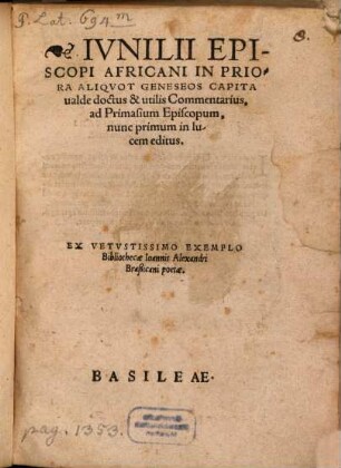 De Partibvs Legis Divinae Libri II