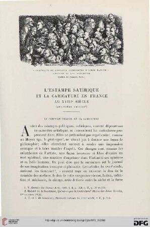 4. Pér. 4.1910: L' estampe satirique et la caricature en France au XVIIIe siècle, 4