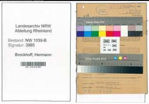 Entnazifizierung Hermann Brockhoff , geb. 26.07.1907 (Kaufmann)