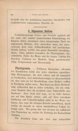 2. Allgemeiner Habitus