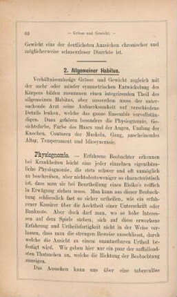 2. Allgemeiner Habitus