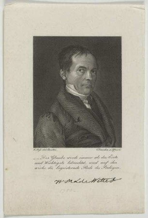 Bildnis des Wilhelm Martin Leberecht De Wette