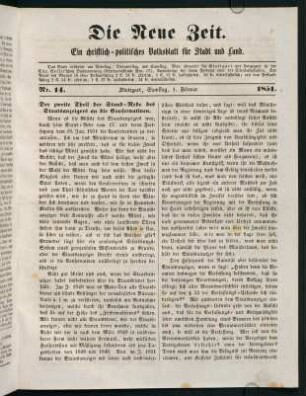 53-100, Februar 1851 (Nr. 14 - 25)