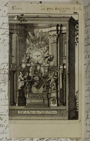 Chaise du Pape dans l Eglise St. Pierre.