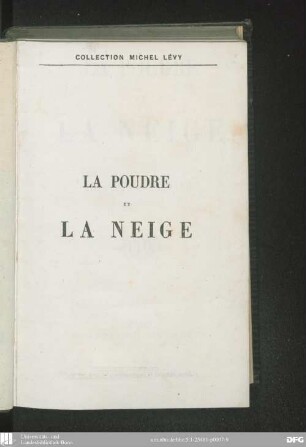 La poudre et la neige
