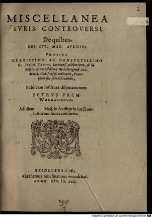 Miscellanea iuris controversi