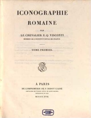 Iconographie romaine, 1. [Hommes illustres]