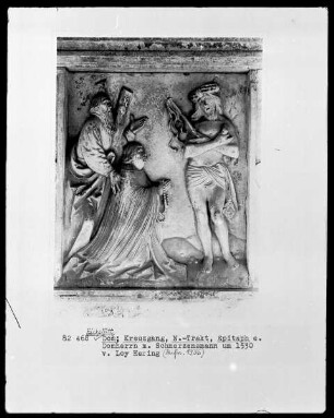 Epitaph eines Domherrn, kniend vor dem Schmerzensmann