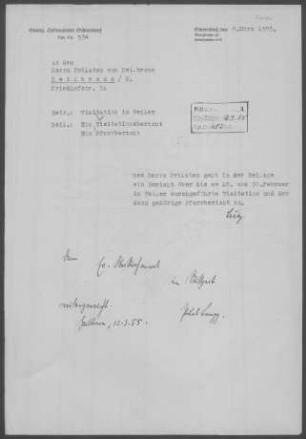Weiler/Rems: Visitationsbericht mit Pfarrbericht 1955