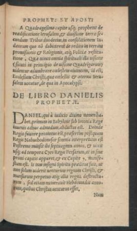 De Libro Danielis Prophetae.