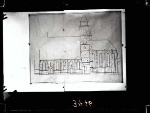 Stiftskirche; Südansicht (Aufriß)