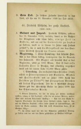 40. Friedrich Wilhelm, der große Kurfürst