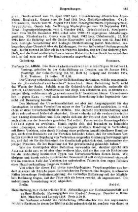 165, Allfeld. Die Gewohnheitsverbrecher im künftigen Strafrecht. 1914
