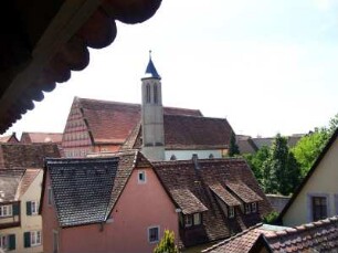 Rothenburg ob der Tauber: Stadtansicht mit Spital und Spitalkirche