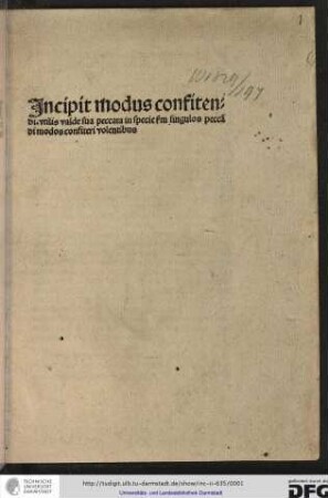 Modus confitendi