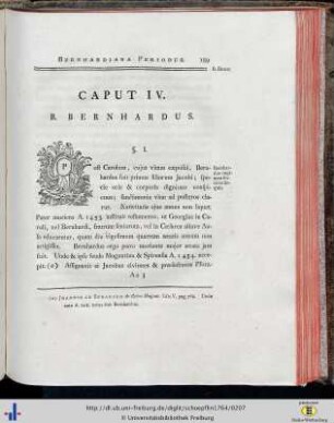 Cap. IV. Bernhardus II.