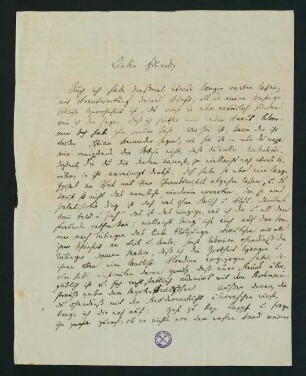 Brief 2: 23. Janurar 1833