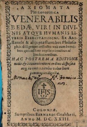 Axiomata philosophica
