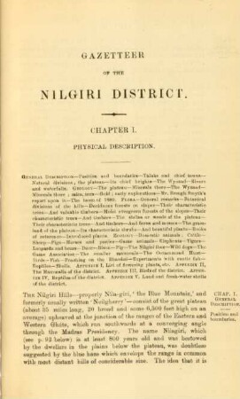 Chapter I. Physical description