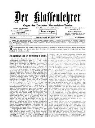 Der gegenwärtige Stand der Lehrerbildung in Preußen : (Schluß)