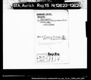 Die Genehmigung der Statuten der Kranken- und Beerdigungsbrüderschaft der Synagogengemeinde Norden