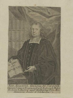Bildnis des Johann Melchior Goezius