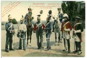 Großenhain. Uniformen des Königlich Sächsischen 1. Husaren-Regiments Nr.18