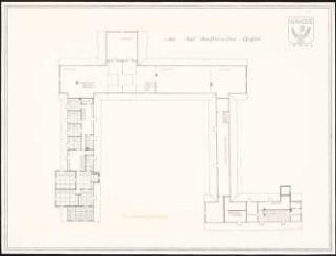Ostdeutsches Forstamt Schinkelwettbewerb 1944: Forstmeister-Gehöft. Grundriss DG 1:100
