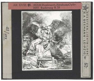 Rembrandt, Opferung Isaaks (Druck B035) (Expl. Washington NGA 1943.3.7161) (Q