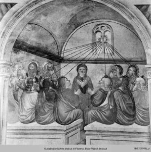 Ausmalung : Neutestamentarische Szenen : Christi Himmelfahrt, Pfingsten, Himmelfahrt Mariens