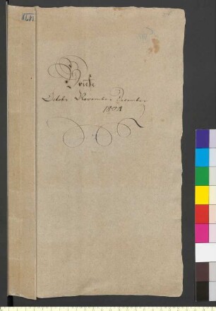 Alter Umschlag "Briefe Octobr. November December 1804"