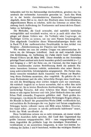 Störungstheorie, Pallas.