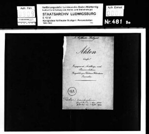 Röcker, Wilhelm (*23.01.1859 in Stuttgart +01.09.1904); Requisitendiener