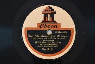 Die Meistersinger : Fliedermonolog; Wie duftet doch der Flieder" / (R. Wagner)