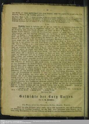 Geschichte der Burg Nossen