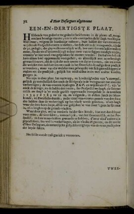 Een-En-Dertigste Plaat. - Veertigste Plaat.