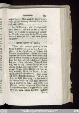 Mittel wider böse Hälse.