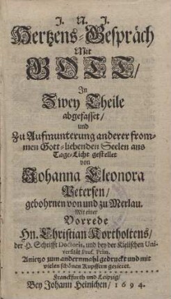 Hertzens-Gespräch Mit Gott