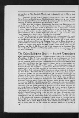 Die Schmalkaldischen Artikel - Luthers Vermächtnis