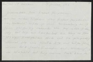 Brief von Eugen Kühnemann an Gerhart Hauptmann