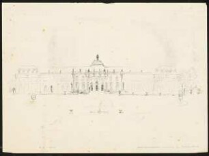 Skizzen: Schloss Ludwigsburg,Ansicht