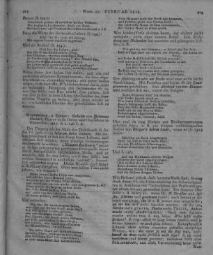 Hanhart, J.: Gedichte. Winterthur: Steiner 1818