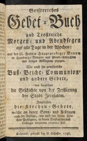 1-84, Gebet-Buch