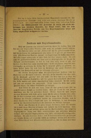 Zentum und Sozialdemokratie.