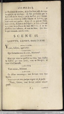 Scene II. Lisette, Lepine, Hortense