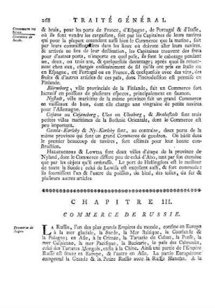 Chapitre III. Commerce De Russie